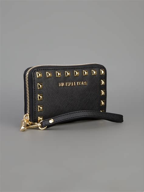 michael kors studded wallet|michael kors wristlets clearance.